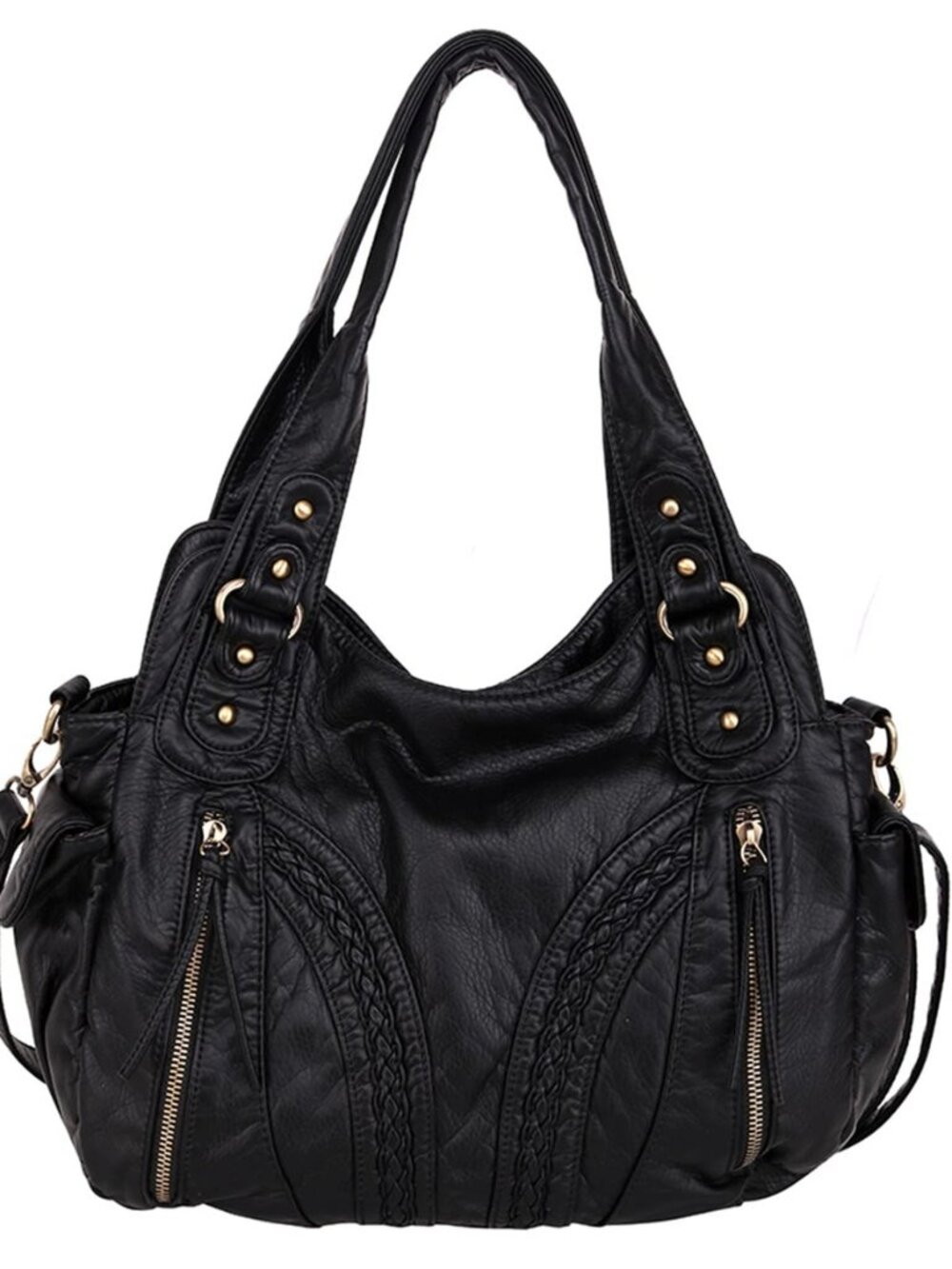 Hobo Bag Soft Handbag with Crossbody Strap